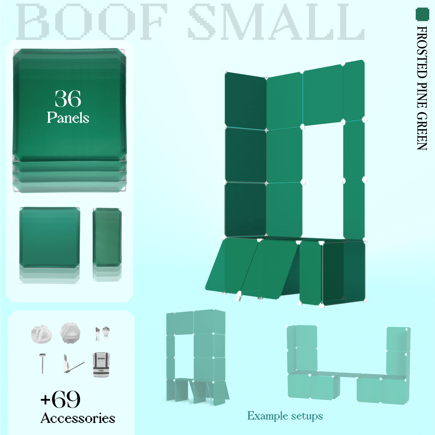 BOOF Small  - Modular Cube Artist Table Setup