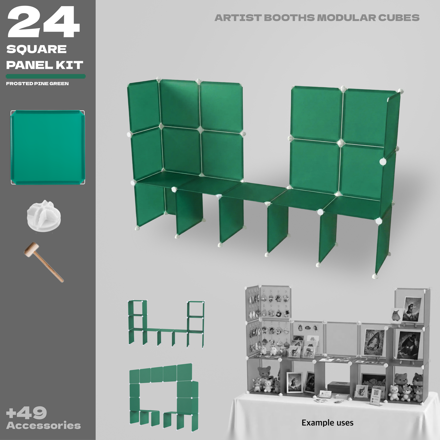 BOOF Small  - Modular Cube Artist Table Setup Kit - Artistbooths