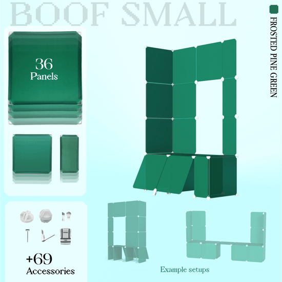 BOOF Small - Modular Cube Artist Table Setup