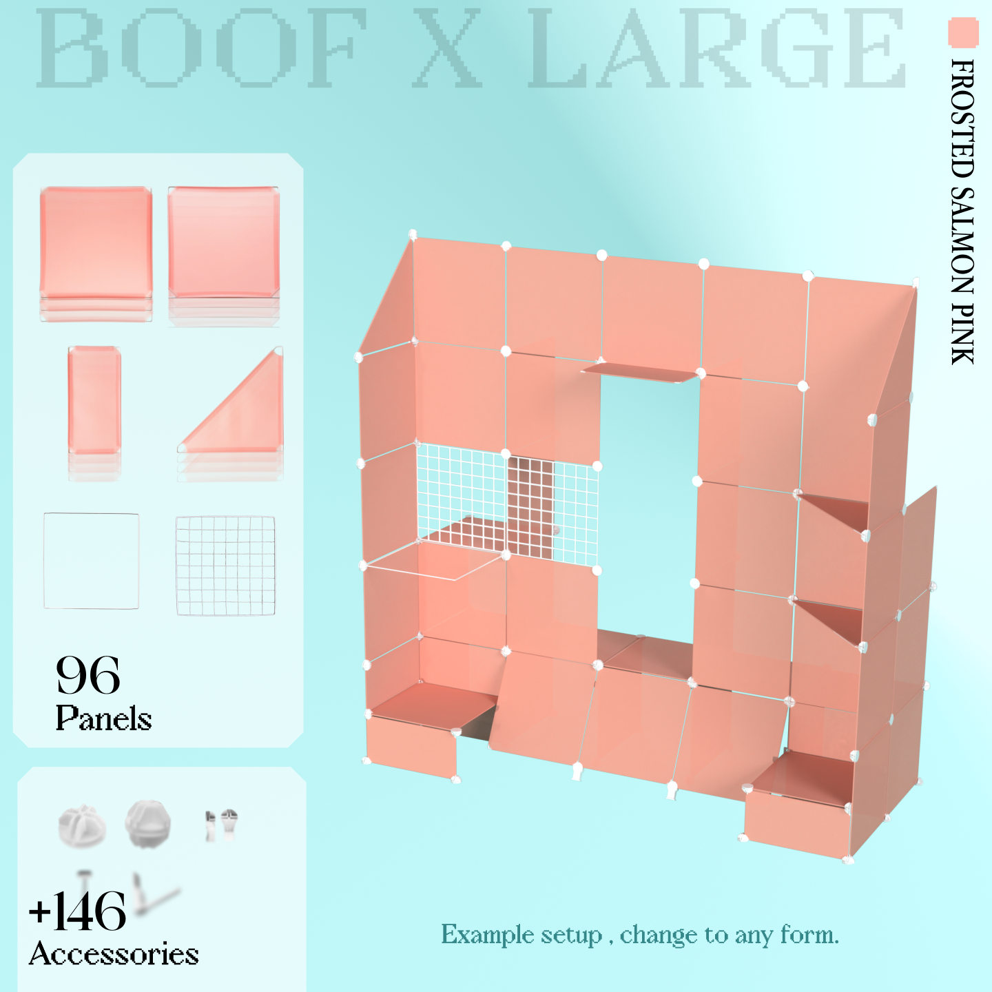 BOOF Extra Large - Modular Cube Artist Table Setup KIt
