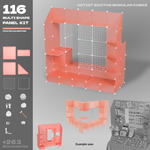 BOOF Extra Large - Modular Cube Artist Table Setup - Artistbooths