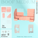 BOOF Medium - Modular Cube Artist Table Setup