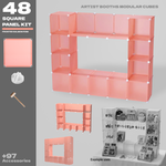 BOOF Medium - Modular Cube Artist Table Setup Kit - Artistbooths