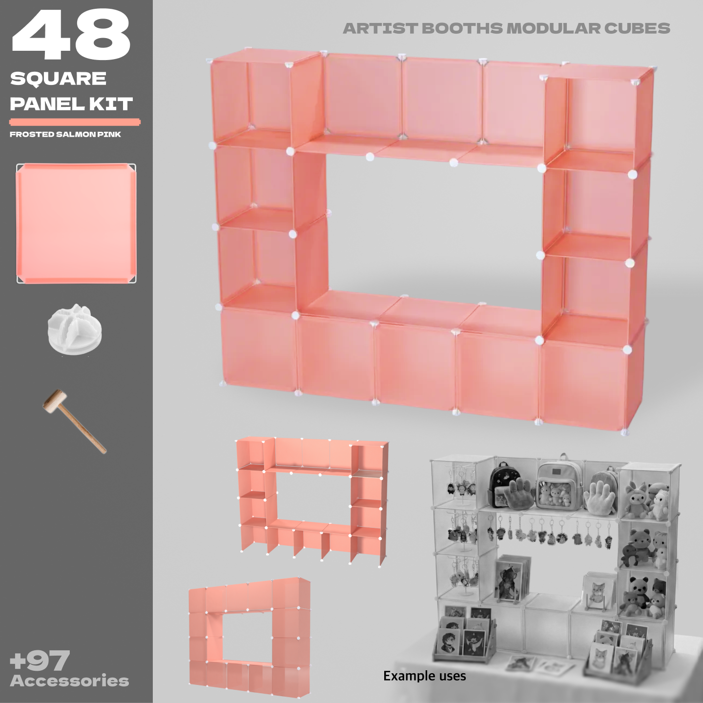 BOOF Medium - Modular Cube Artist Table Setup Kit - Artistbooths