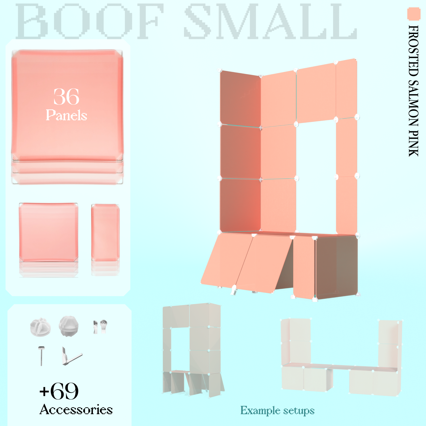 BOOF Small - Modular Cube Artist Table Setup Kit