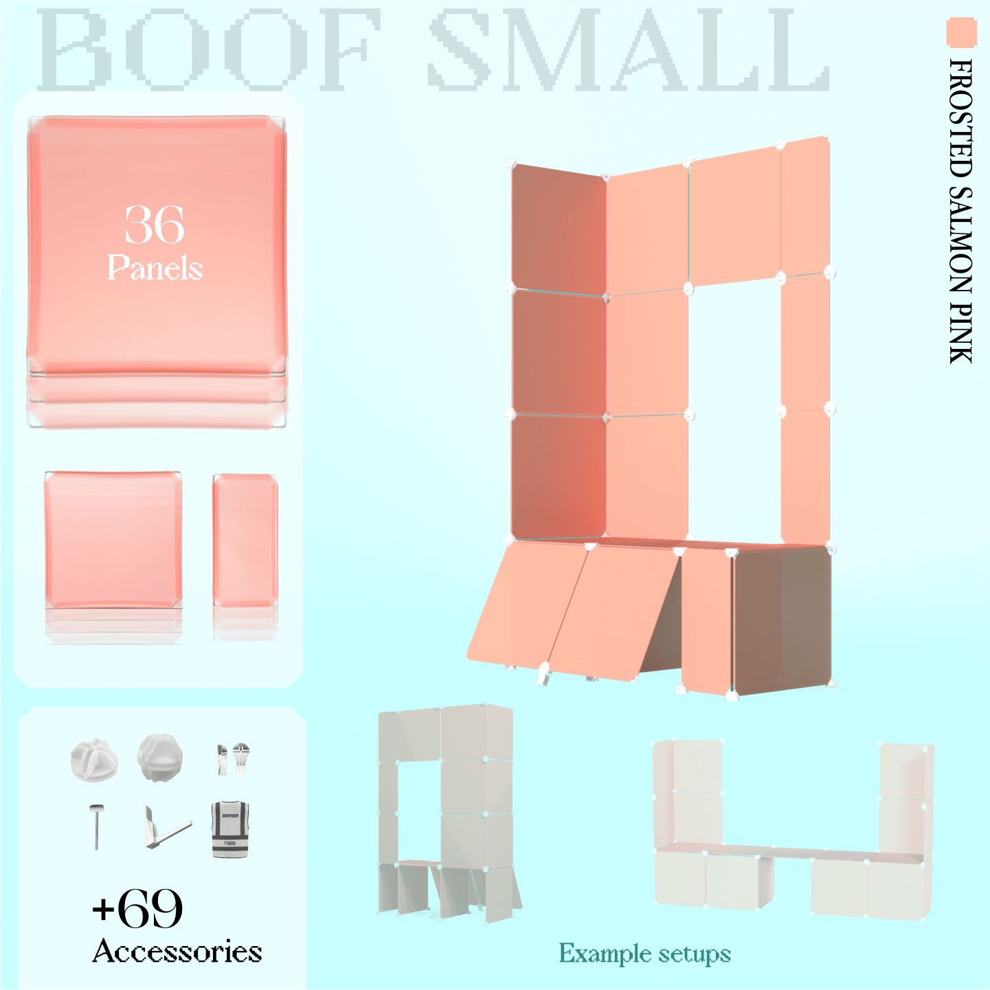 BOOF Small  - Modular Cube Artist Table Setup