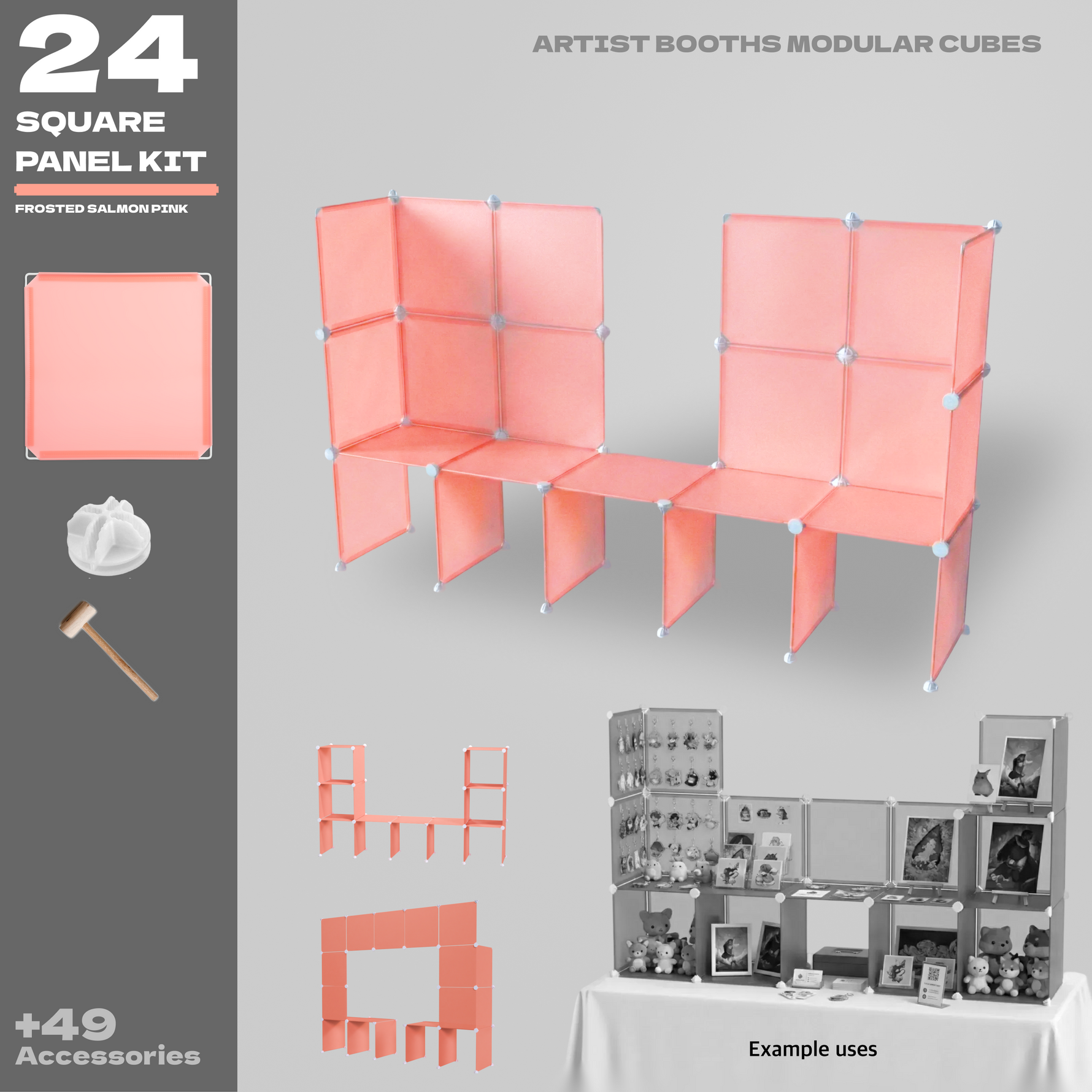 BOOF Small  - Modular Cube Artist Table Setup Kit - Artistbooths