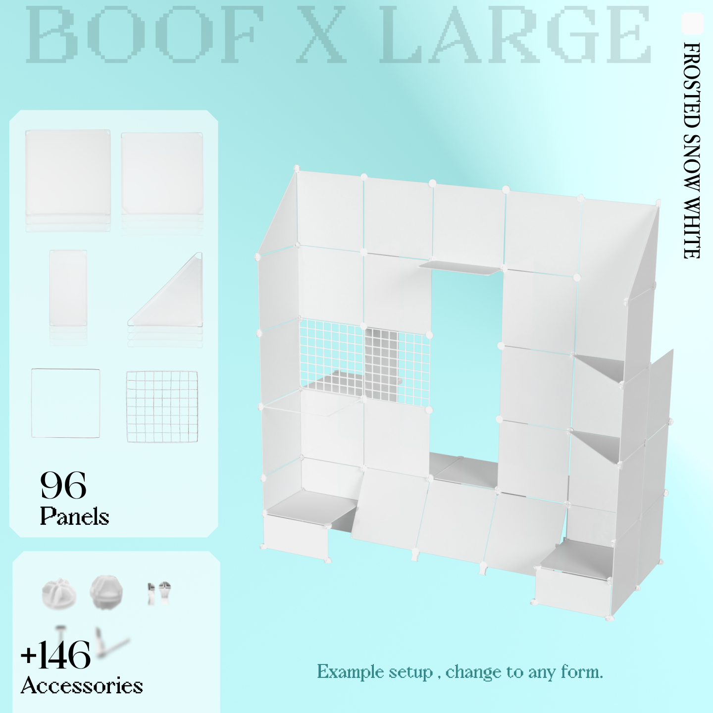 BOOF Extra Large - Modular Cube Artist Table Setup KIt