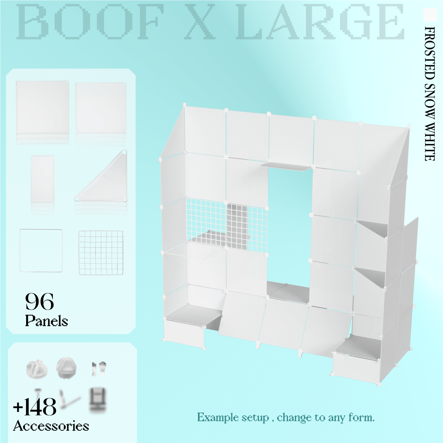 BOOF Extra Large - Modular Cube Artist Table Setup