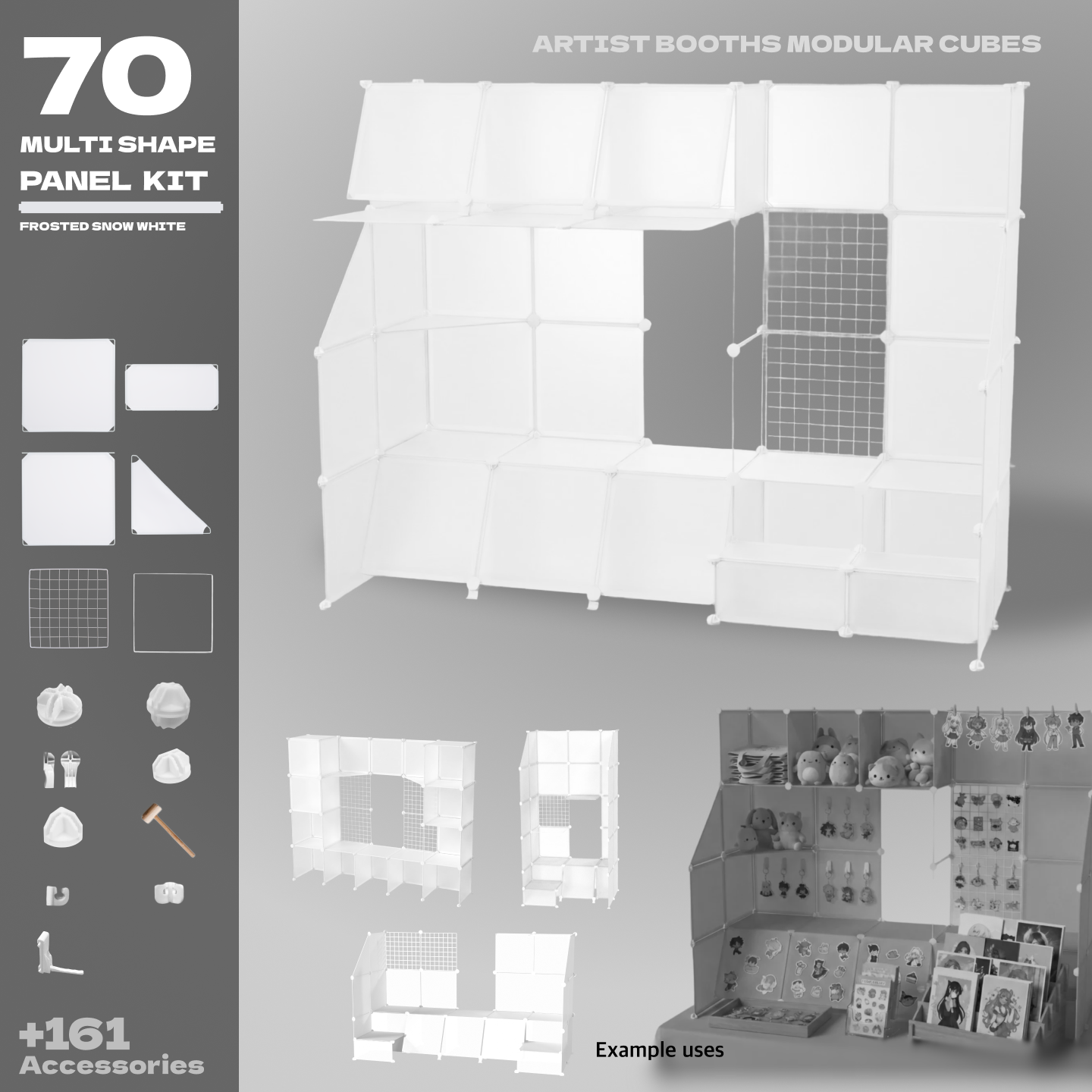 BOOF Large  - Modular Cube Artist Table Setup Kit - Artistbooths