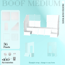 BOOF Medium - Modular Cube Artist Table Setup