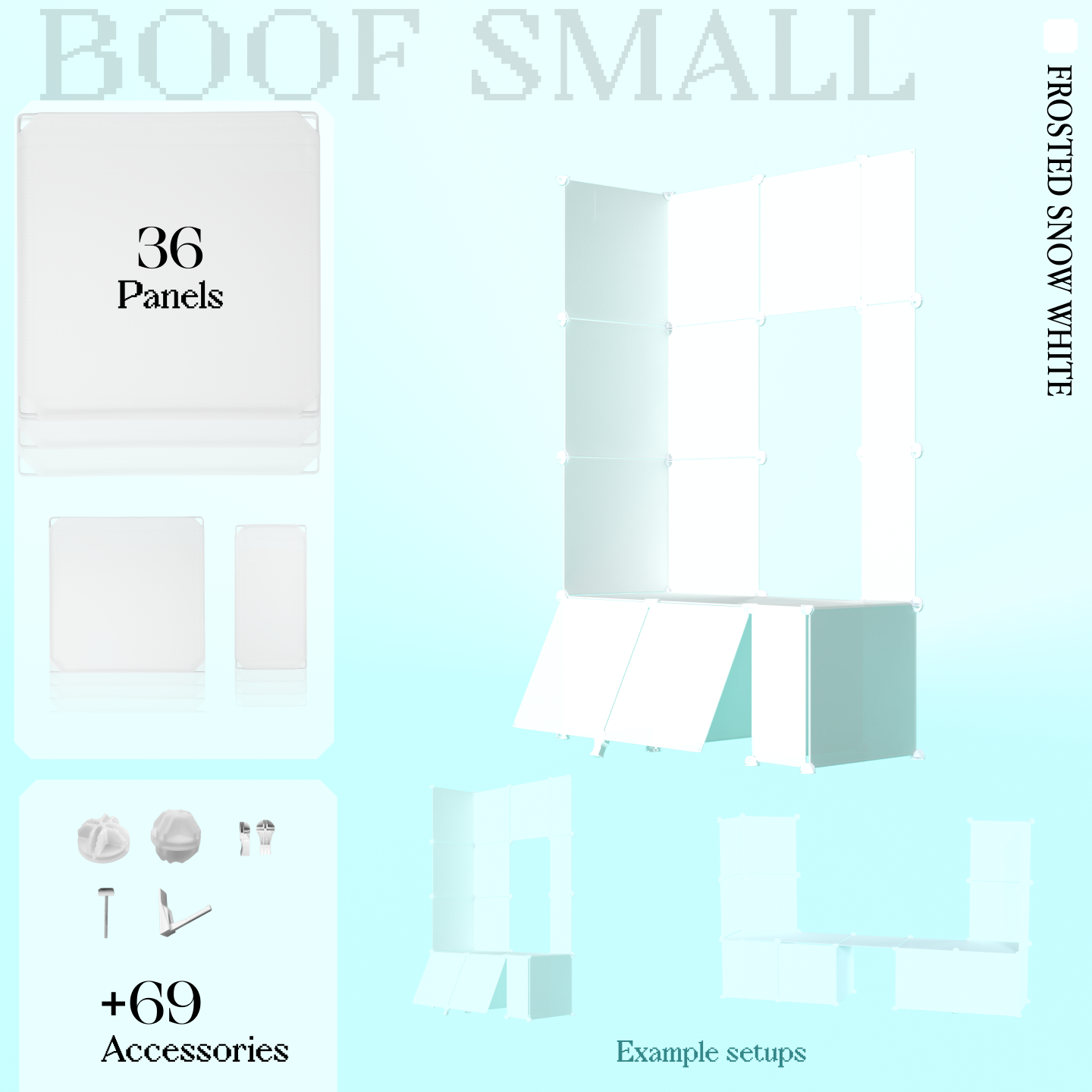 BOOF Small - Modular Cube Artist Table Setup Kit
