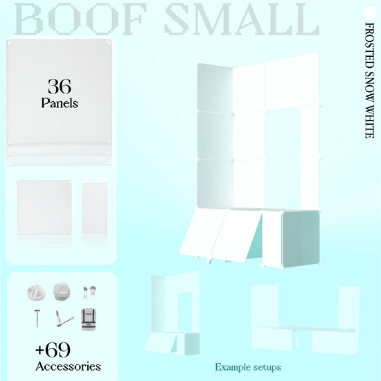 BOOF Small  - Modular Cube Artist Table Setup
