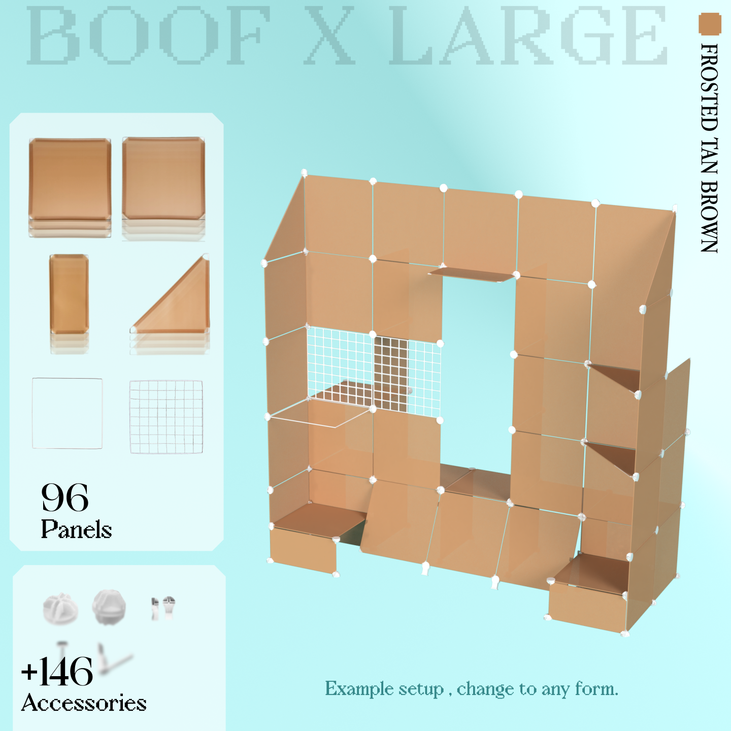 BOOF Extra Large - Modular Cube Artist Table Setup KIt