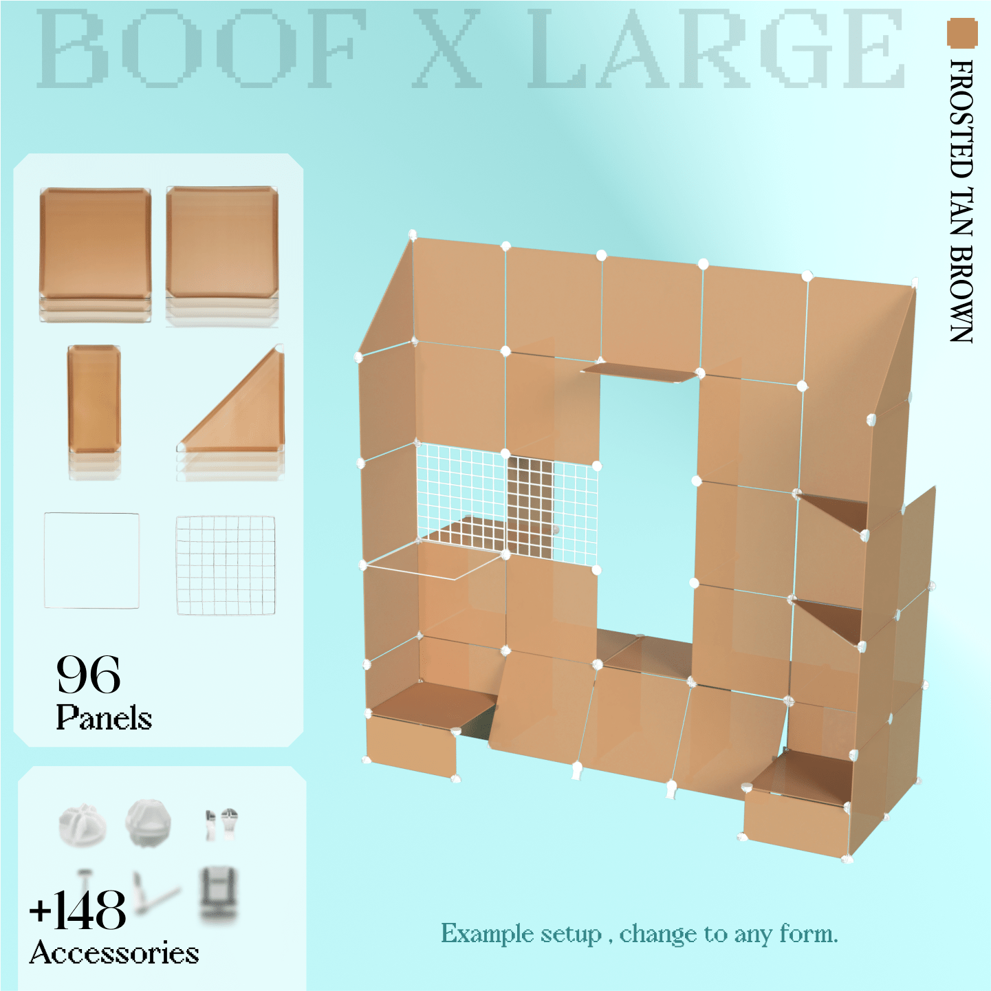 BOOF Extra Large - Modular Cube Artist Table Setup