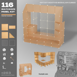 BOOF Extra Large - Modular Cube Artist Table Setup - Artistbooths