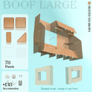 BOOF Large - Modular Cube Artist Table Setup