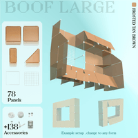 BOOF Large - Modular Cube Artist Table Setup