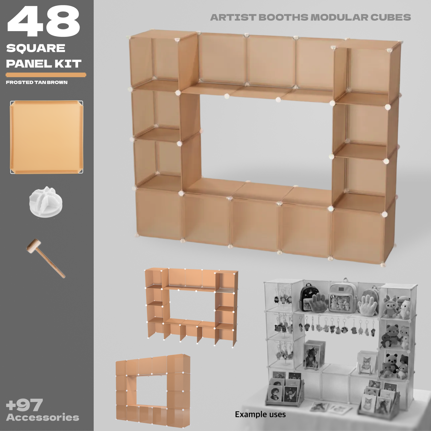 BOOF Medium - Modular Cube Artist Table Setup Kit - Artistbooths