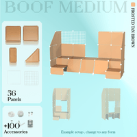 BOOF Medium - Modular Cube Artist Table Setup