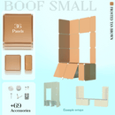 BOOF Small  - Modular Cube Artist Table Setup