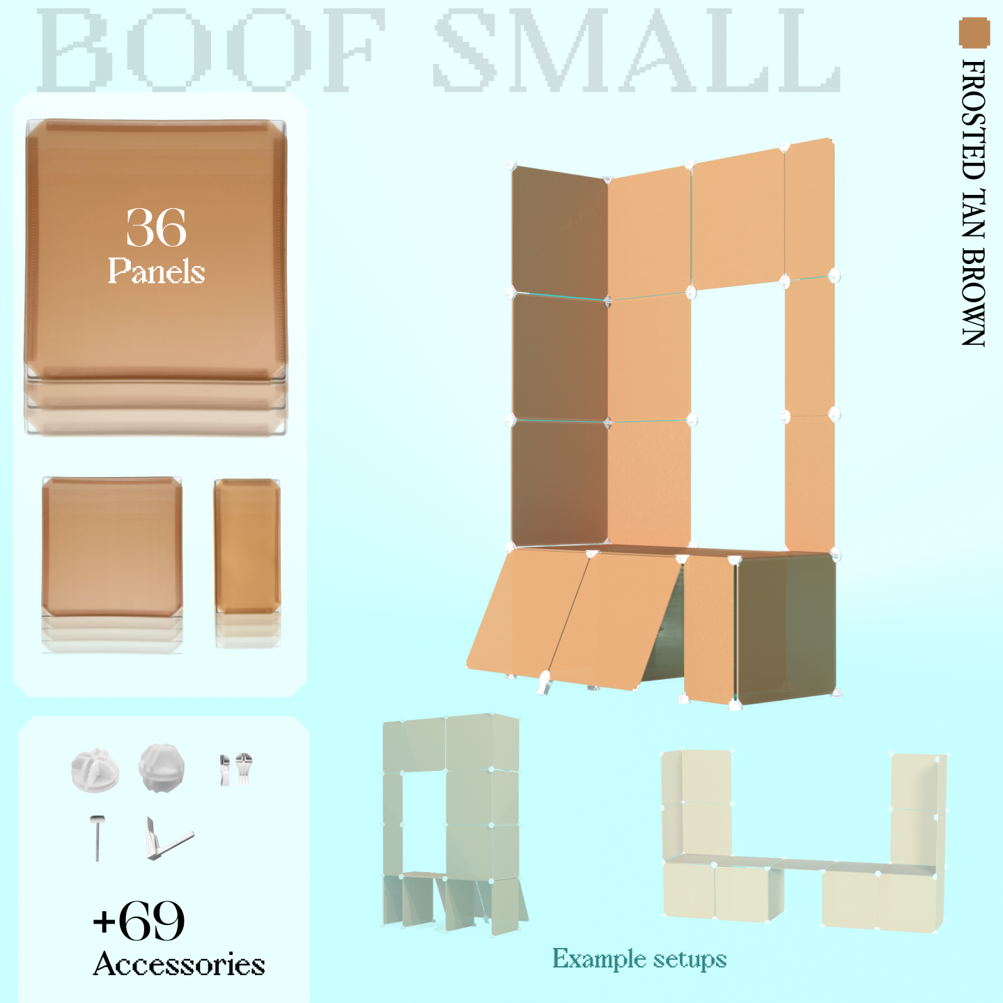 BOOF Small - Modular Cube Artist Table Setup Kit