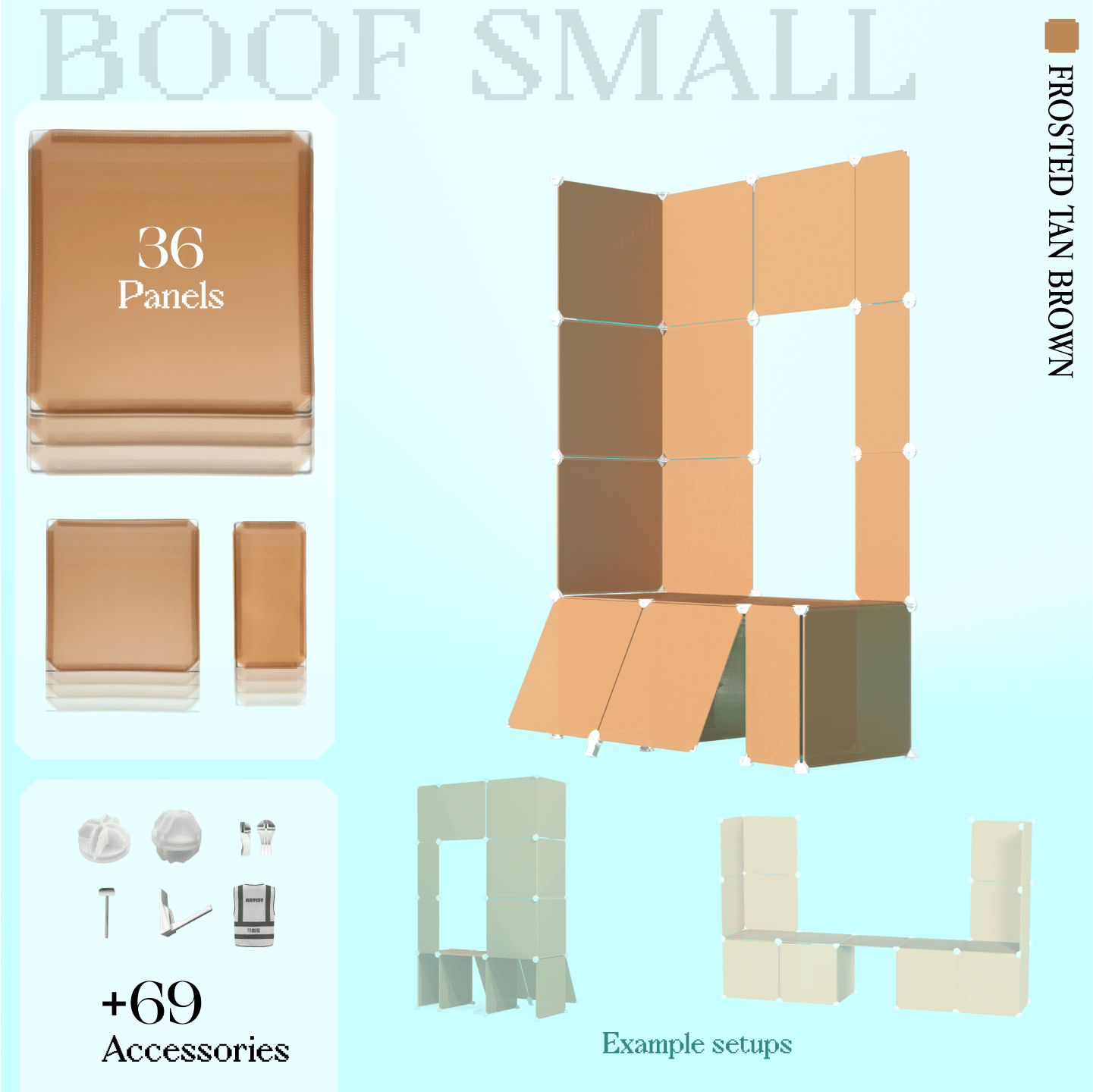 BOOF Small  - Modular Cube Artist Table Setup