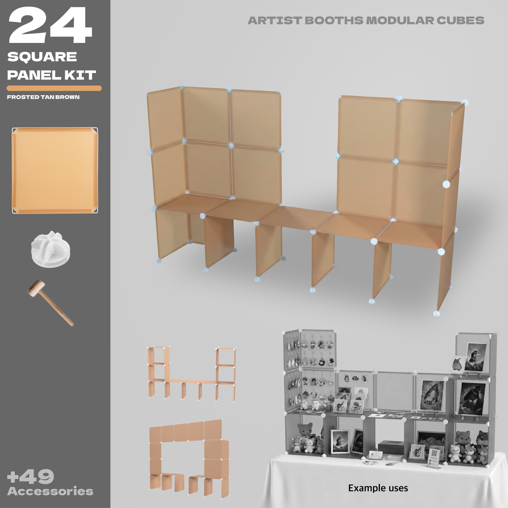 BOOF Small  - Modular Cube Artist Table Setup Kit - Artistbooths