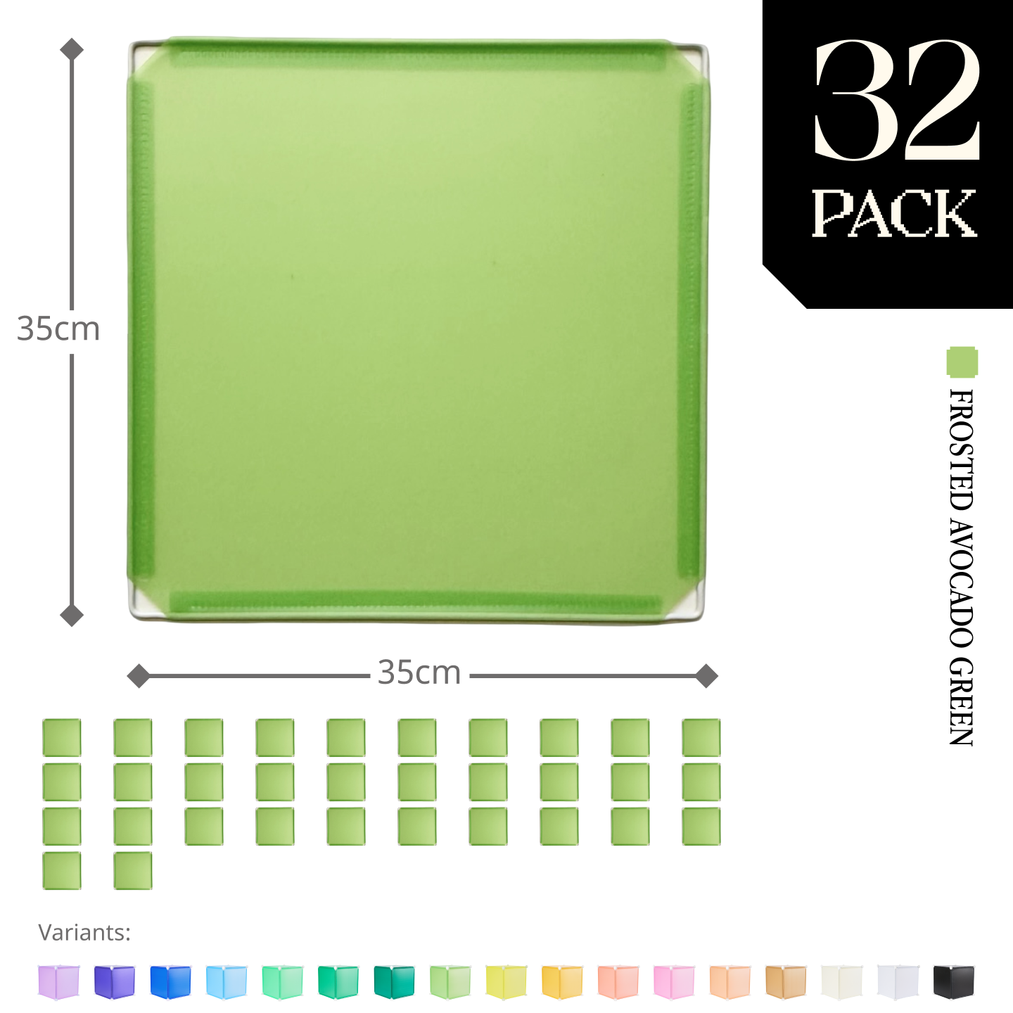 Modular Square Panel (35x35cm) - BOOF Bulk pack