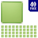 40-pack of Avocado Green BOOF panels for modular artist alley and convention booth connector grid display setups.