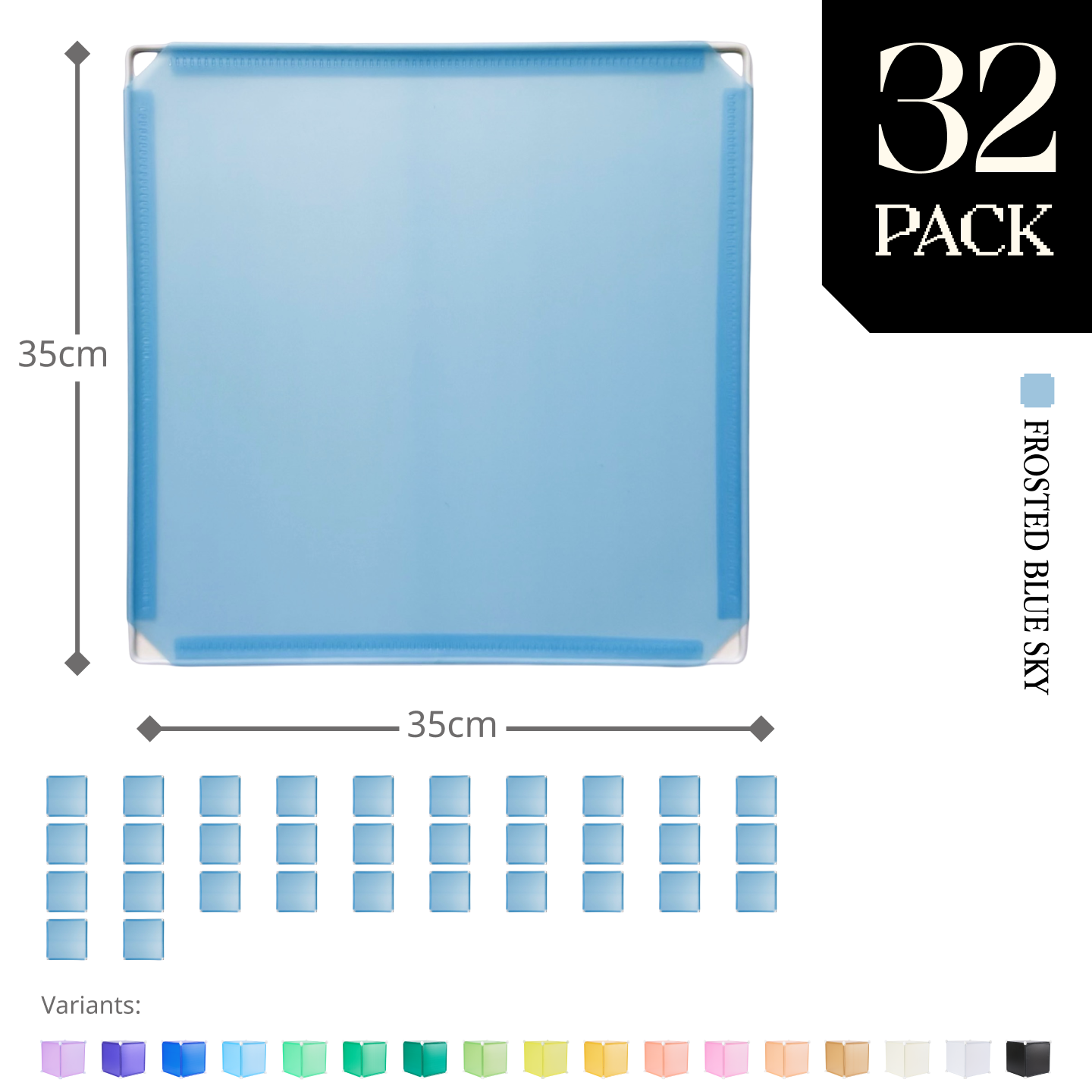 Modular Square Panel (35x35cm) - BOOF Bulk pack