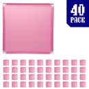 40-pack of Cherry Blossom Pink BOOF panels for modular artist alley and convention booth connector grid display setups.
