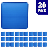 30-pack of Cobalt Blue BOOF panels for modular artist alley and convention booth connector grid display setups.