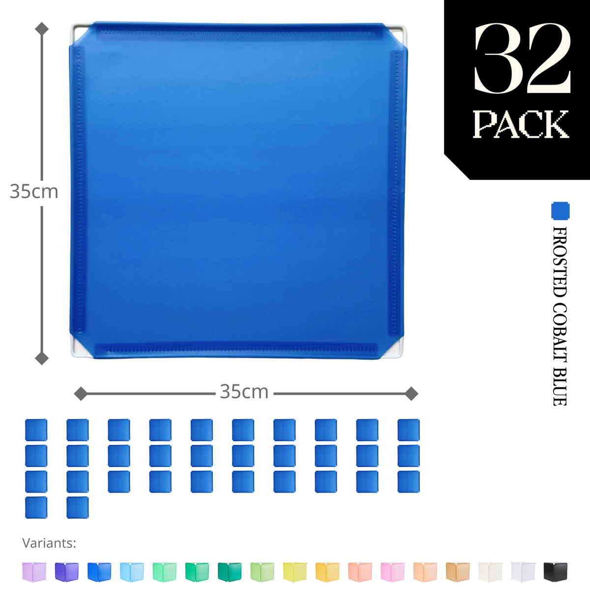 Frosted Cobalt Blue (PMS 2728 C) / 32-pack [30% off]
