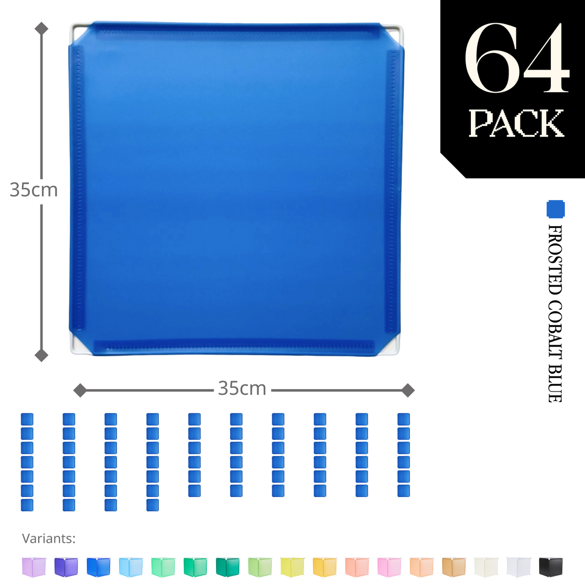 Frosted Cobalt Blue (PMS 2728 C) / 64-pack [45% off]