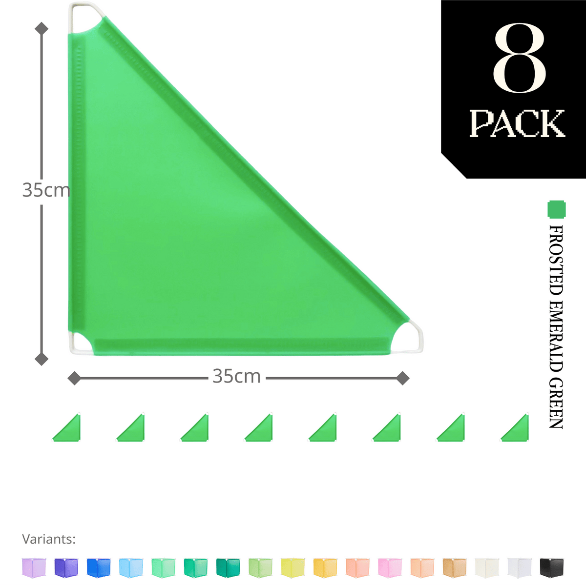 Frosted Emerald Green (PMS 3405C) / 8-pack [10% off]