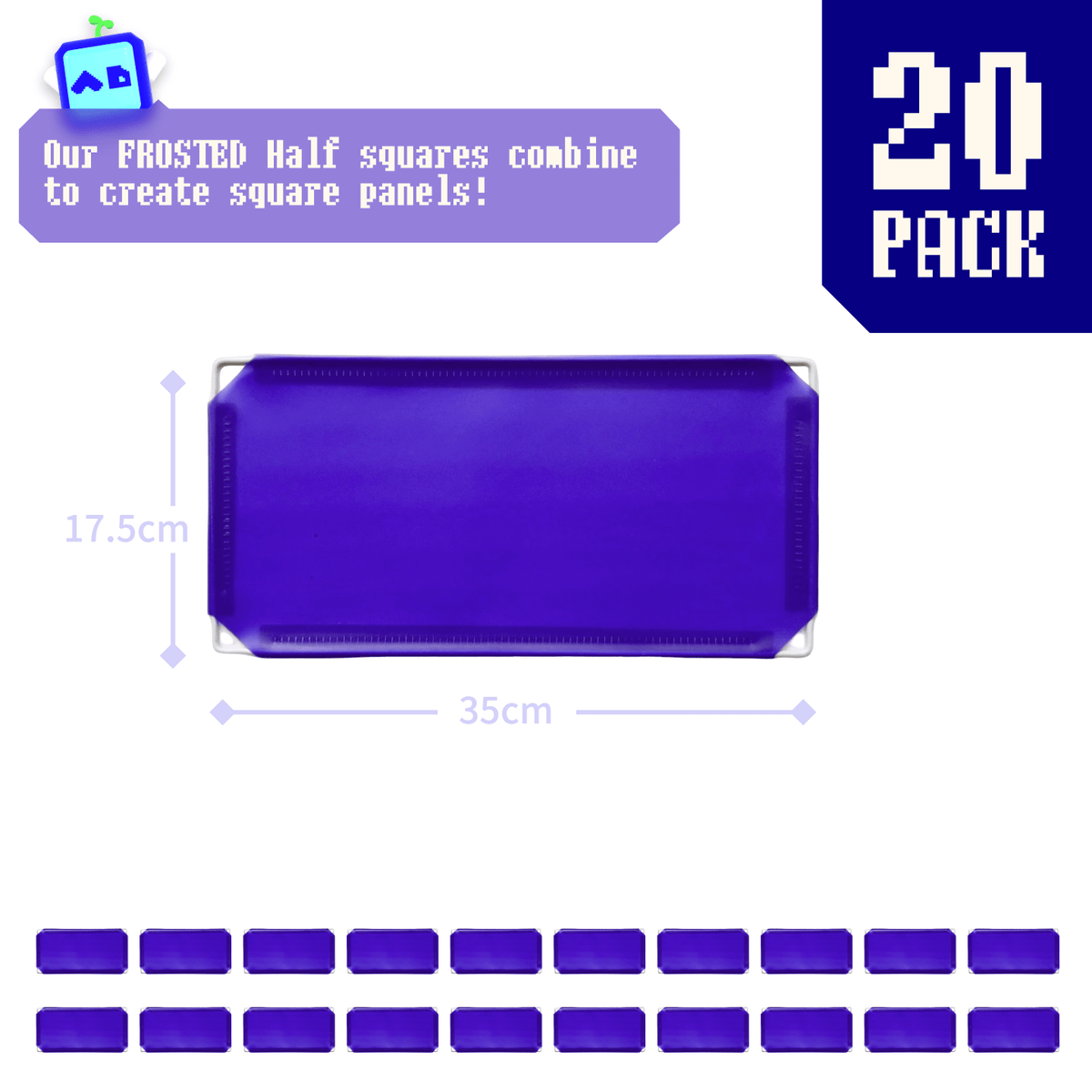 Frosted Indigo Purple (PMS 2098 C) / 20-pack