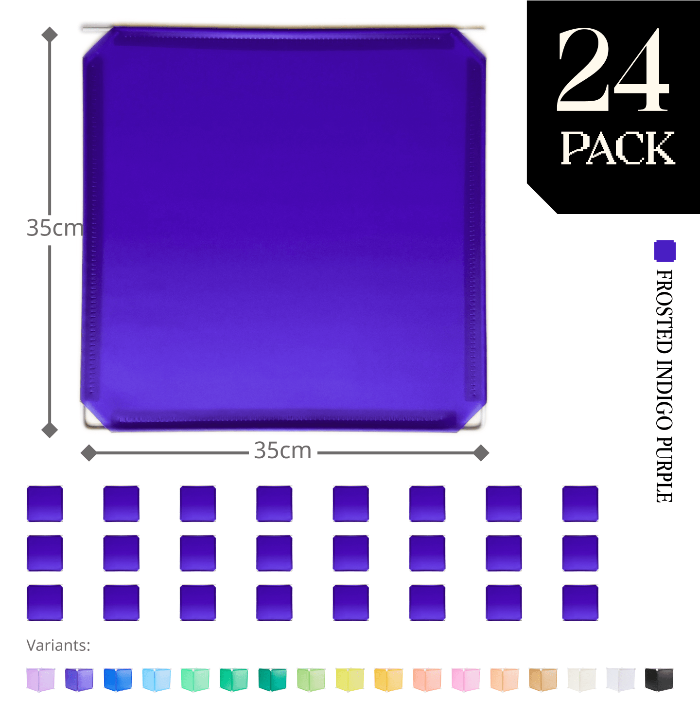 Modular Hinged Square Panel (35x35cm) - BOOF Bulk Pack