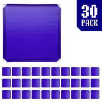 30-pack of Indigo Purple BOOF panels for modular artist alley and convention booth connector grid display setups.