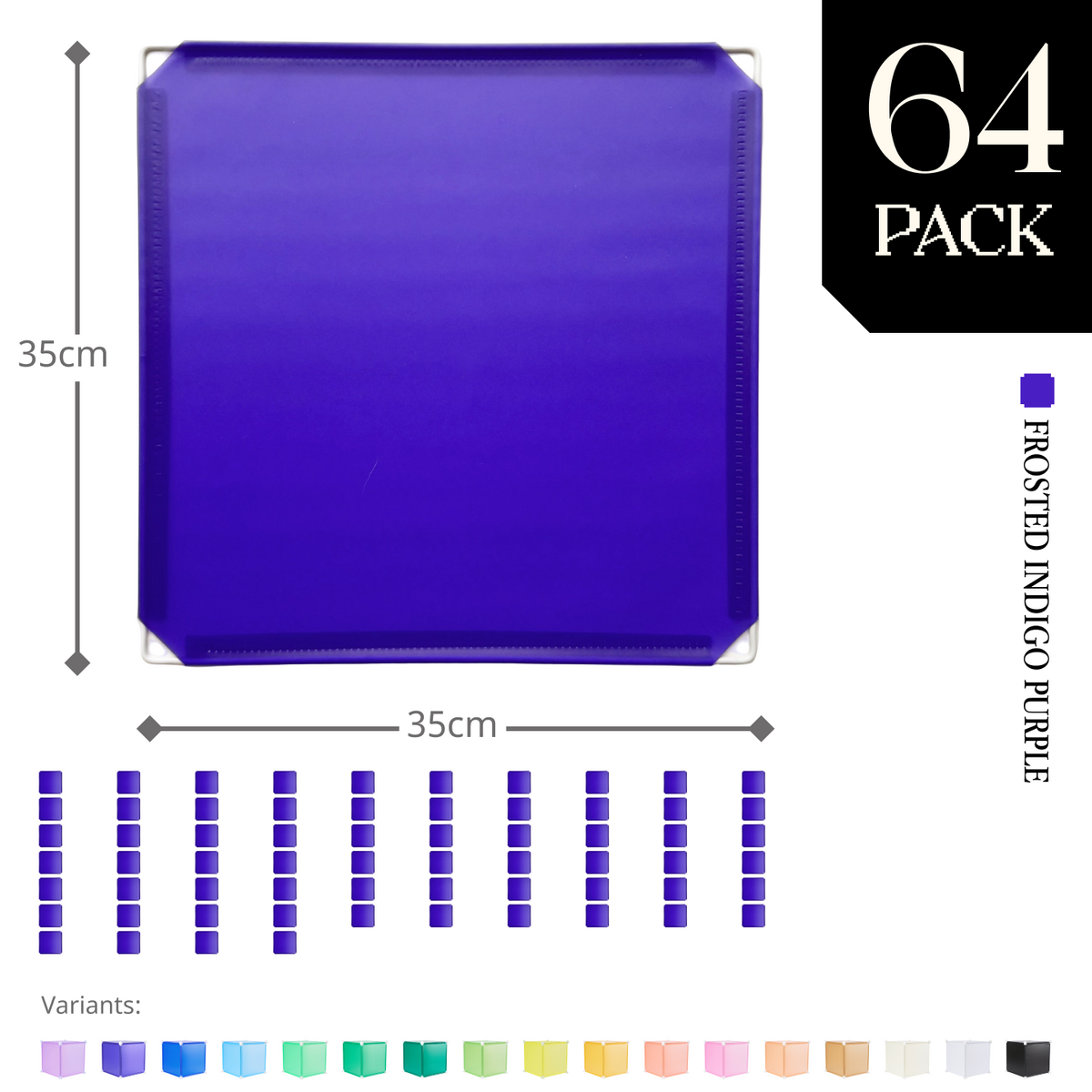 Frosted Indigo Purple (PMS 2098 C) / 64-pack [45% off]