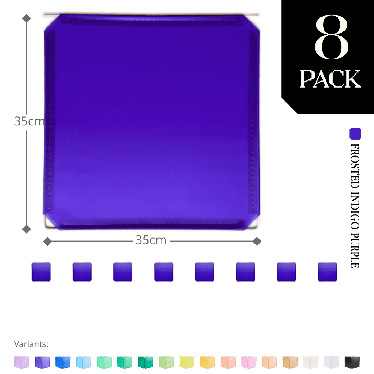 Frosted Indigo Purple (PMS 2098 C) / 8-pack [10% off]