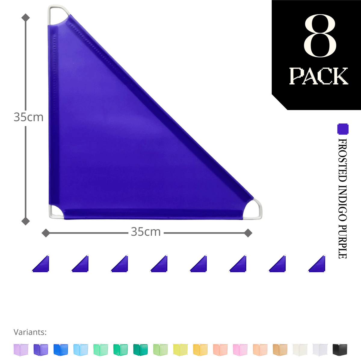 Frosted Indigo Purple (PMS 2098 C) / 8-pack [10% off]