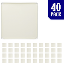 40-pack of Ivory White BOOF panels for modular artist alley and convention booth connector grid display setups.