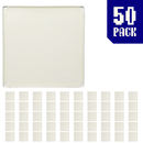 50-pack of Ivory White BOOF panels for modular artist alley and convention booth connector grid display setups.