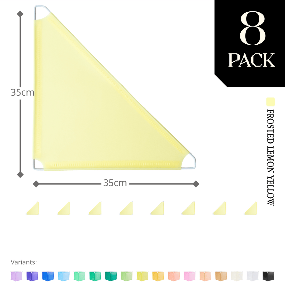 Frosted Lemon Yellow (PMS 7401 C) / 8-pack [10% off]