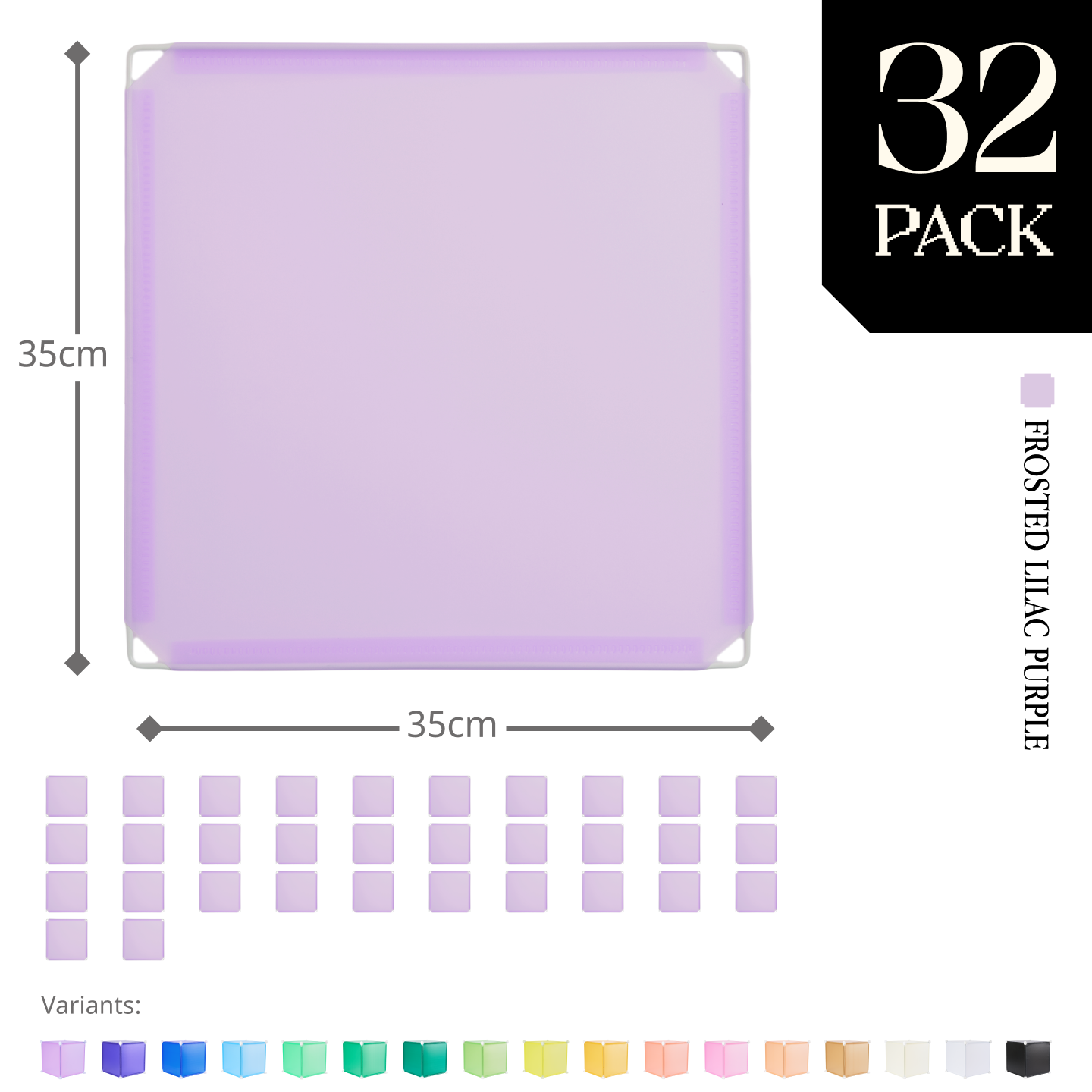 Modular Square Panel (35x35cm) - BOOF Bulk pack