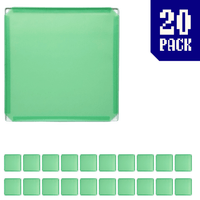 20-pack of Mint Green BOOF panels for modular artist alley and convention booth connector grid display setups.