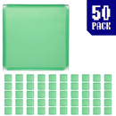 50-pack of Mint Green BOOF panels for modular artist alley and convention booth connector grid display setups.