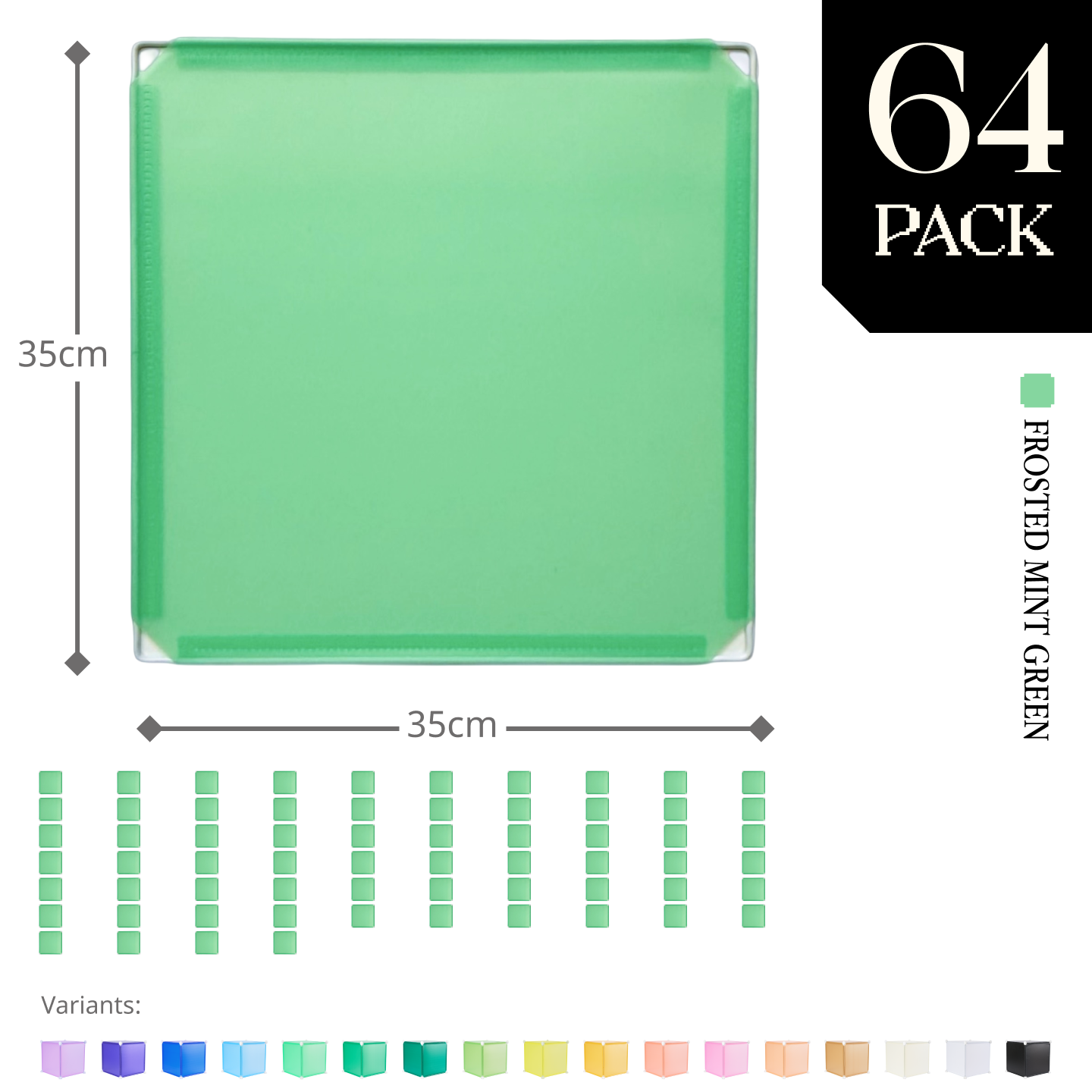 Modular Square Panel (35x35cm) - BOOF Bulk pack