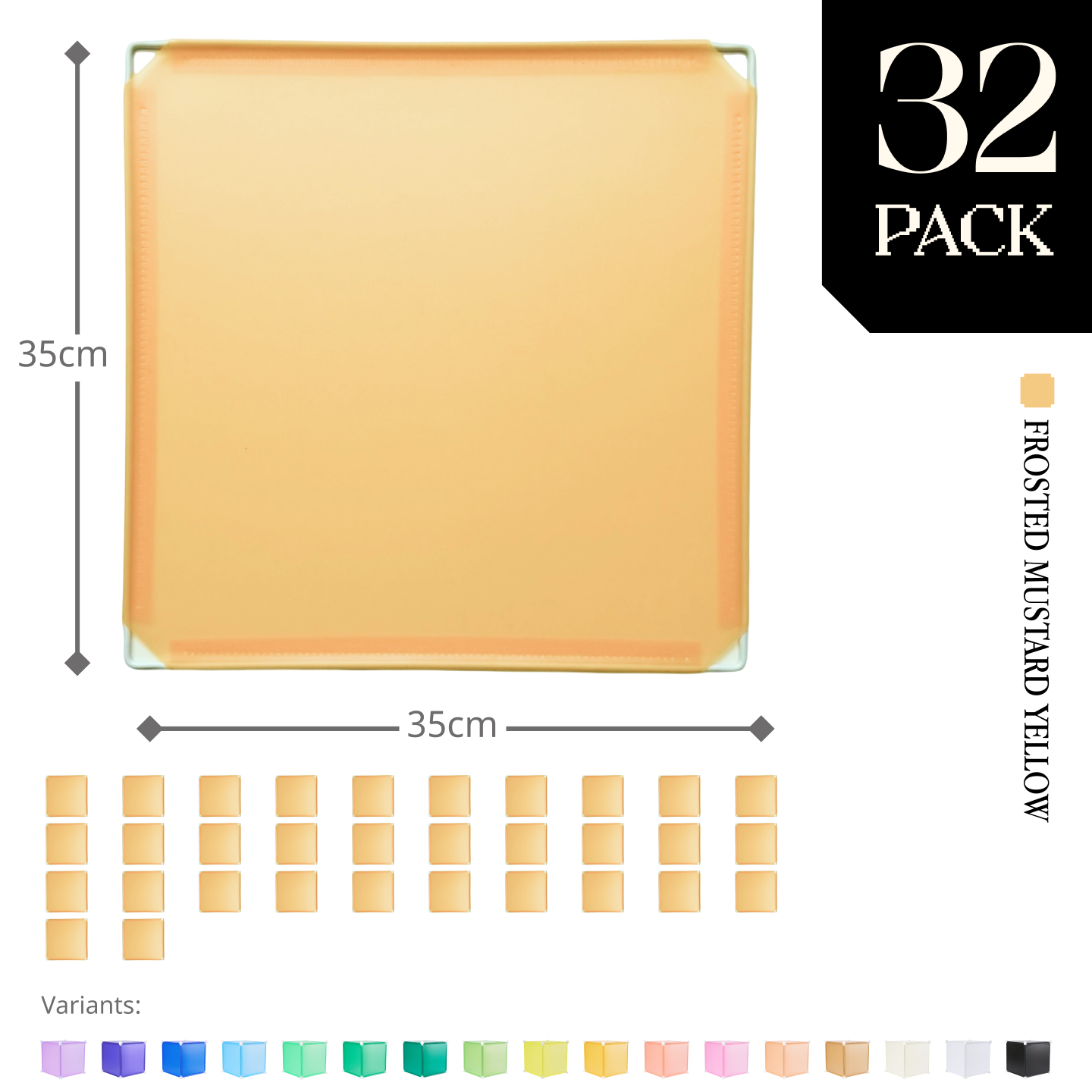 Modular Square Panel (35x35cm) - BOOF Bulk pack
